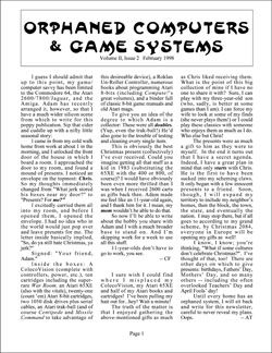 OC&GS Cover, Vol. II, #1 (December 1997)