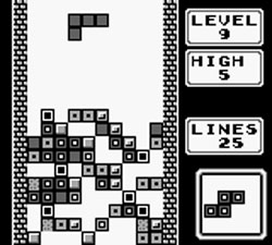 Tetris Level 9, 5 High