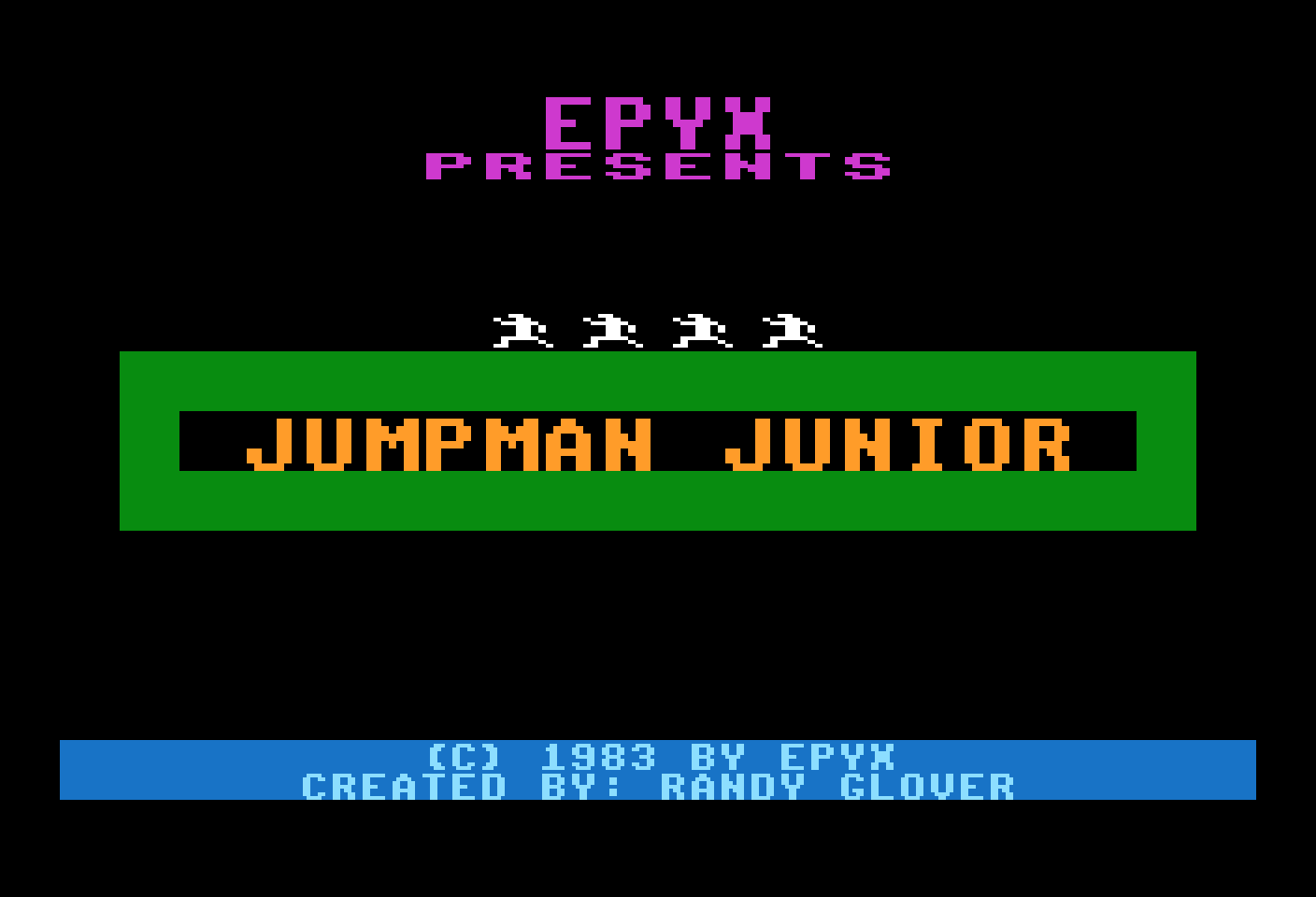 Jumpman Jr Title Screen