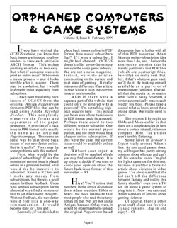 Orphaned Computers & Game Systems, Cover, Vol. II, #8 (February 1999)