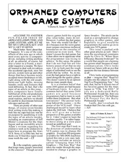 Orphaned Computers & Game Systems, Cover, Vol. II, #9 (April 1999)